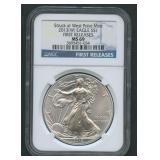 2013 (W) ASE Silver Eagle NGC MS 69