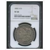1892-S Morgan Silver Dollar NGC VF 30