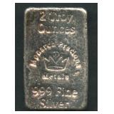 Monarch Precious Metals .999 Silver Bar 2.0 ozt