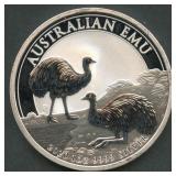 2020 Australia $1 Emu .999 Silver Round 1 ozt