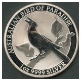 2019 Australia $1 Bird of Paradise .999 Silver 1