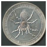 2015-P Australia $1 Funnel-Web Spider .999 Silver
