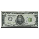 1934 $500 Federal Res Note Philly FR-2201C