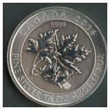 2016 Canada $8 Maple Leaf .999 Silver 1.5 ozt