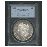 1879 Morgan Silver Dollar PCGS MS64 PL