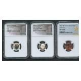 3- Mixed NGC Graded Modern Coins