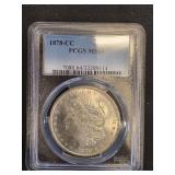 1878-CC Morgan Silver Dollar PCGS MS 64