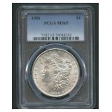 1888 Morgan Silver Dollar PCGS MS 65