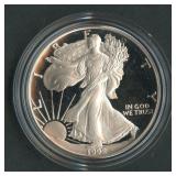 1992-S ASE Silver Eagle Proof With Box and Papers