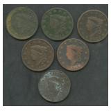 6- 1818 Coronet Head Large Cents