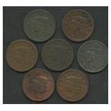 7- 1837 and 1838 Coronet Head Large Cents