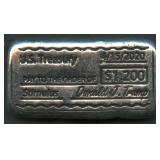 US Treasury Stimulus Check .999 Silver Bar  3.2 oz