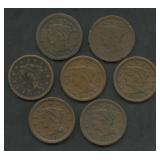 7- 1849 Braided Hair Large Cents