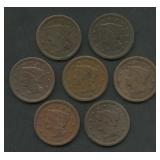 7- 1848 Braided Hair Large Cents