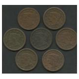 7- 1844 Braided Hair Large Cents