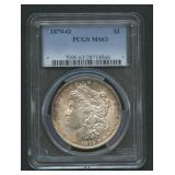 1879-O Morgan Silver Dollar PCGS MS63