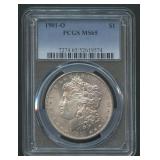 1901-O Morgan Silver Dollar PCGS MS 65