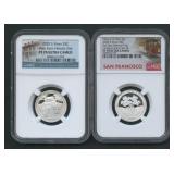 2- Mixed 2020-S Silver Quarters NGCPF70 Ult Cam