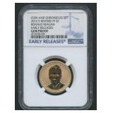 Coin and Chronicles Set Reagan NGC Gem Proof