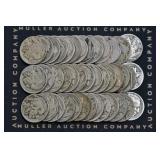 Roll of Mixed Mintmarked Buffalo Nickels