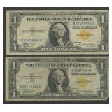 2- 1935A $1 Silver Certificates No Africa FR-2306