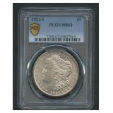 1921-S Morgan Silver Dollar  PCGS MS 63