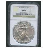 2015 ASE Silver Eagle NGC MS 69