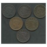 6- 1847 Braided Hair Large Cents