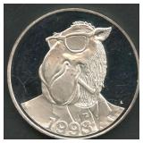 1993 1ozt Silver Camel Joe Round