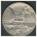 1ozt Silver US Marine Corp Round