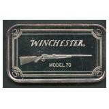 Winchester Rifle .999 Silver Bar 1 ozt
