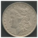 1891-O Morgan Silver Dollar