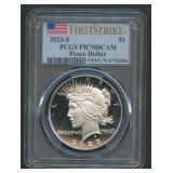 2023-S Peace Silver Dollar PCGS PR 70 DCAM