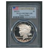 2023-S Peace Silver Dollar PCGS PR 70 DCAM
