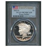 2023-S Peace Silver Dollar PCGS PR 70 DCAM