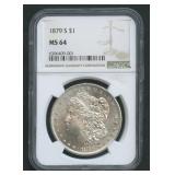 1879-S Morgan Silver Dollar NGC MS 64