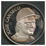 Jose Canseco 1988 AL MVP .999 Silver Rd. 1 ozt