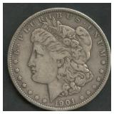 1901 Morgan Silver Dollar