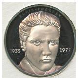 Elvis Presley First Day Cover and Proof Silver Coi