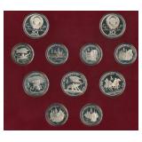 USSR 1980 Moscow Olympics .900 Silver Proof Set