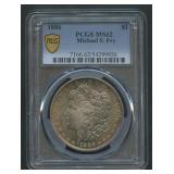 1886 Morgan Silver Dollar PCGS MS 62