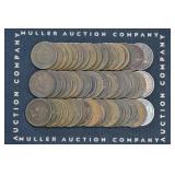 Roll of Mixed 1800's Indian Head Cents