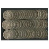 Roll of Mixed Mercury Head Dimes