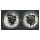 2023-S Morgan and Peace $1 Reverse Proof Set