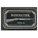 Winchester Rifle .999 Silver Bar 1 ozt
