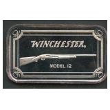 Winchester Rifle .999 Silver Bar 1 ozt
