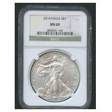 2014 ASE Silver Eagle NGC MS 69