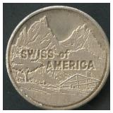 Swiss of America .999 Silver Round 1 ozt