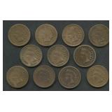 11- Mixed Copper-Nickel Indian Head Cents