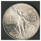 1983 Mexico Libertad .999 Silver 1 ozt